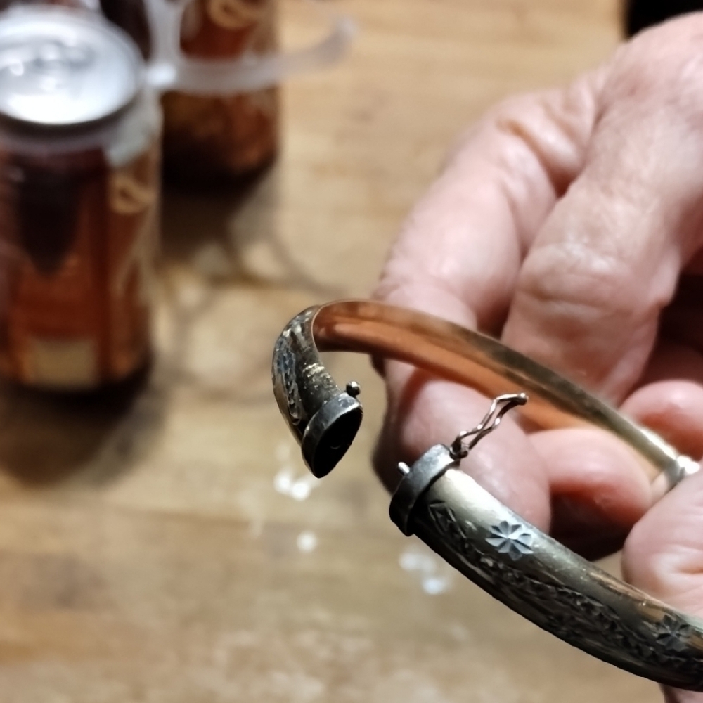 Gold & Silver Bangle - Picture 3 of 3